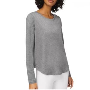 Lululemon twist gray long sleeve top in Gray